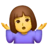 Woman Shrugging Emoji 🤷‍♀️ image - Samsung style