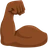 Flexed Biceps: Medium-Dark Skin Tone