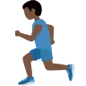 Man Running: Dark Skin Tone Emoji 🏃🏿‍♂️ image - Twitter / X (Twemoji) style
