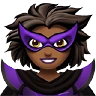Woman Supervillain: Medium-Dark Skin Tone Emoji 🦹🏾‍♀️ image - Apple style