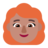 Woman: Medium Skin Tone, Red Hair