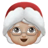 Mrs. Claus: Medium-Light Skin Tone Emoji 🤶🏼 image - Huawei Harmony OS style