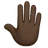 Raised Back Of Hand: Dark Skin Tone