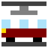 Wagon de tram Emoji 🚋 image - SerenityOS style