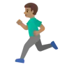 Man Running: Medium Skin Tone Emoji 🏃🏽‍♂️ image - Google Noto Color style