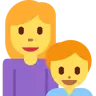 Family: Woman, Boy Emoji 👩‍👦 image - Twitter / X (Twemoji) style