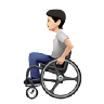 Person In Manual Wheelchair: Light Skin Tone Emoji 🧑🏻‍🦽 image - Apple style