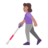 Woman With White Cane: Medium Skin Tone