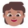 Child: Medium Skin Tone Emoji 🧒🏽 image - Microsoft Classic 2D style