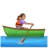 Woman Rowing Boat: Medium Skin Tone