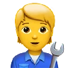 Mechanic Emoji 🧑‍🔧 image - Apple style
