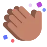 Clapping Hands: Medium Skin Tone Emoji 👏🏽 image - Tossface style