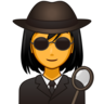 Woman Detective Emoji 🕵️‍♀️ image - Emojidex style