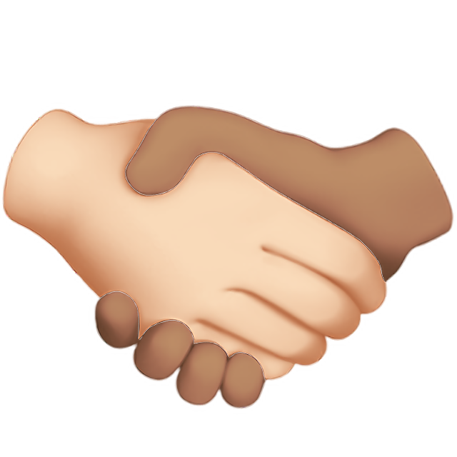 Handshake: Light Skin Tone, Medium Skin Tone