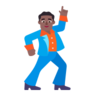 Man Dancing: Medium-Dark Skin Tone Emoji 🕺🏾 image - Microsoft Classic 2D style