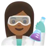Woman Scientist: Medium-Dark Skin Tone Emoji 👩🏾‍🔬 image - Google Noto Color style