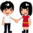 Woman And Man Holding Hands: Medium-Light Skin Tone