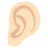 Ear: Light Skin Tone
