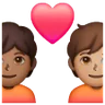 Couple With Heart: Person, Person, Medium Skin Tone, Medium-Dark Skin Tone Emoji 🧑🏽‍❤️‍🧑🏾 image - Samsung style