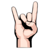 Sign Of The Horns: Light Skin Tone Emoji 🤘🏻 image - Emojidex style