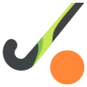 Palo y pelota de hockey sobre césped Emoji 🏑 image - EmojiTwo style