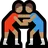 People Wrestling: Medium Skin Tone