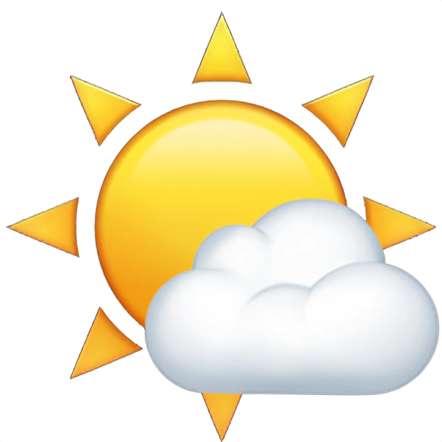๐ค - Sun Behind Small Cloud Emoji Meaning, Copy and Paste