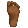 Foot: Medium-Dark Skin Tone Emoji 🦶🏾 image - Huawei Harmony OS style