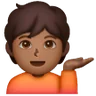 Person Tipping Hand: Medium-Dark Skin Tone Emoji 💁🏾 image - Samsung style