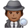 Man Detective: Medium-Dark Skin Tone Emoji 🕵🏾‍♂️ image - Samsung style