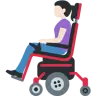 Woman In Motorized Wheelchair: Light Skin Tone Emoji 👩🏻‍🦼 image - Twitter / X (Twemoji) style