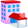 Liebeshotel Emoji 🏩 image - Facebook Messenger (2016) style