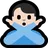 Man Gesturing No: Light Skin Tone