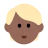 Person: Medium-Dark Skin Tone, Blond Hair Emoji 👱🏾 image - Tossface style