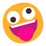 Uśmiechająca się twarz z jednym dużym i jednym małym okiem Emoji 🤪 image - Microsoft Classic 2D style