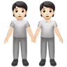 People Holding Hands: Light Skin Tone Emoji 🧑🏻‍🤝‍🧑🏻 image - Apple style