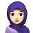 Woman With Headscarf: Light Skin Tone