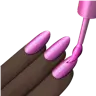 Nail Polish: Dark Skin Tone Emoji 💅🏿 image - Apple style