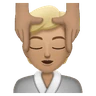 Person Getting Massage: Medium-Light Skin Tone Emoji 💆🏼 image - Huawei Harmony OS style