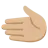 Leftwards Hand: Medium-Light Skin Tone