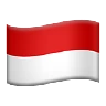 Flag: Indonesia Emoji 🇮🇩 image - Apple style