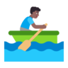 Man Rowing Boat: Medium-Dark Skin Tone Emoji 🚣🏾‍♂️ image - Microsoft Classic 2D style