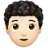 Person: Light Skin Tone, Curly Hair