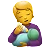 Person Feeding Baby