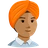 Person Wearing Turban: Medium Skin Tone