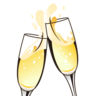 Verres cliquetants Emoji 🥂 image - Emojidex style