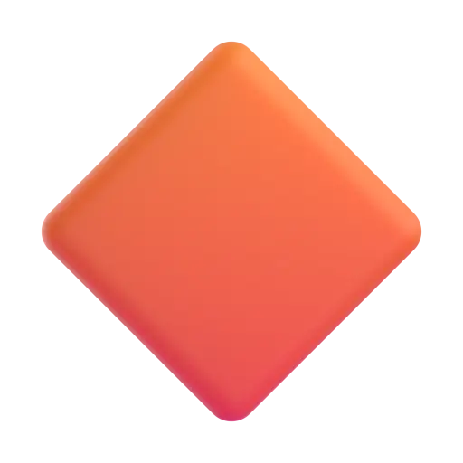 Diamante Laranja Grande