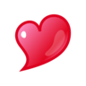 Heart with Tip On the Left 🎔 image - Emojidex style