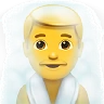 Man In Steamy Room Emoji 🧖‍♂️ image - Apple style
