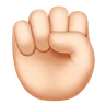 Raised Fist: Light Skin Tone Emoji ✊🏻 image - Huawei Harmony OS style